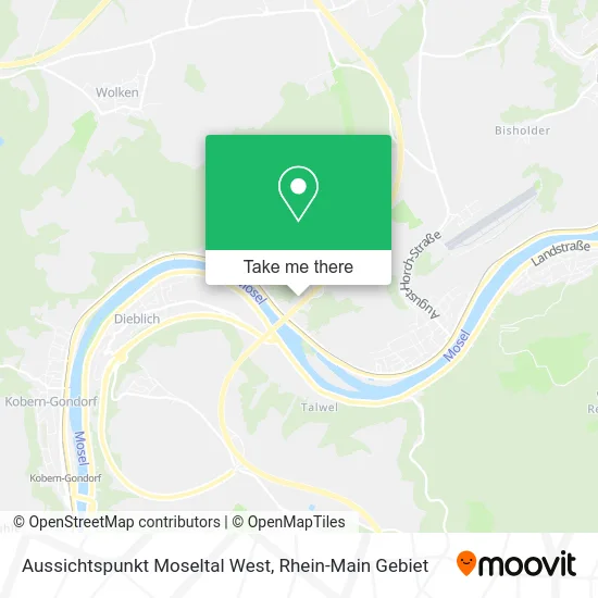 Карта Aussichtspunkt Moseltal West
