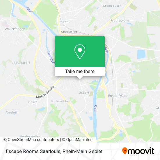 Карта Escape Rooms Saarlouis