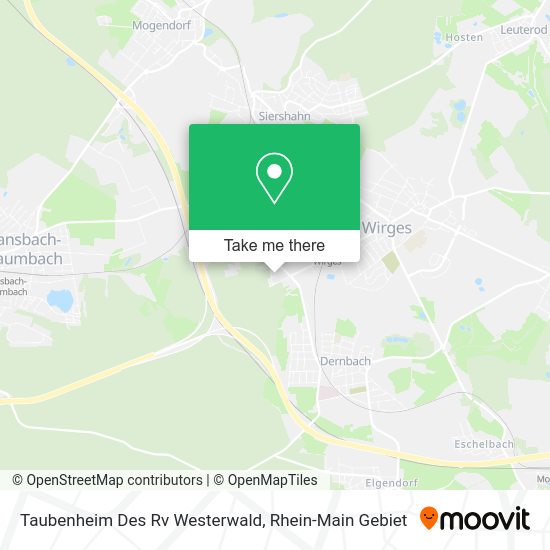 Карта Taubenheim Des Rv Westerwald