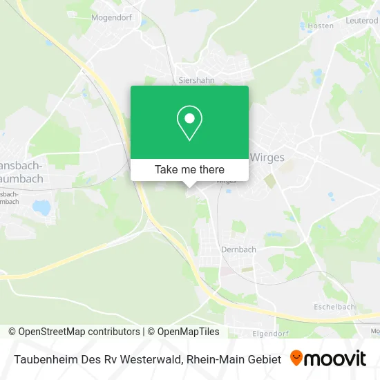 Карта Taubenheim Des Rv Westerwald
