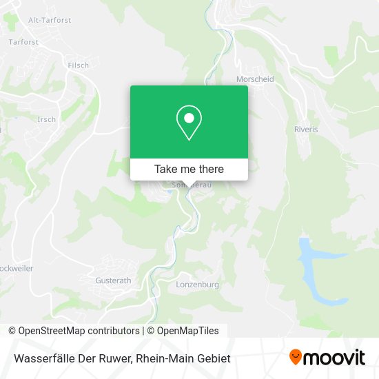 Карта Wasserfälle Der Ruwer