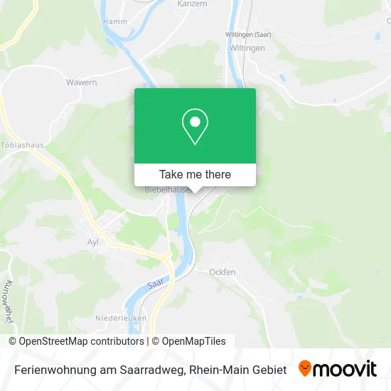 Карта Ferienwohnung am Saarradweg