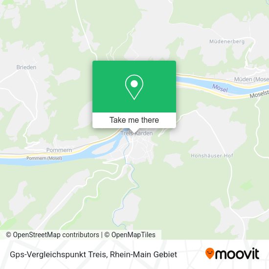 Карта Gps-Vergleichspunkt Treis