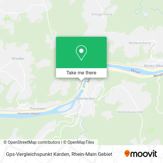 Карта Gps-Vergleichspunkt Karden