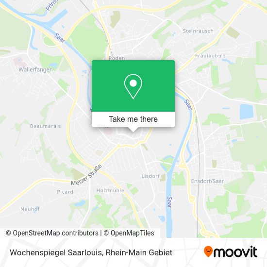 Карта Wochenspiegel Saarlouis