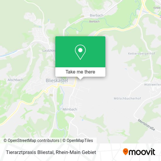 Карта Tierarztpraxis Bliestal