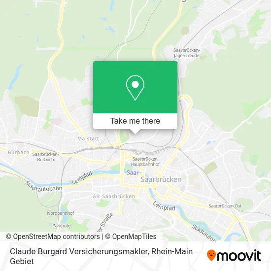 Карта Claude Burgard Versicherungsmakler