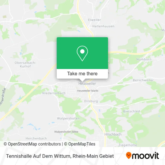 Карта Tennishalle Auf Dem Wittum