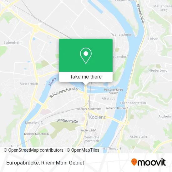 Карта Europabrücke