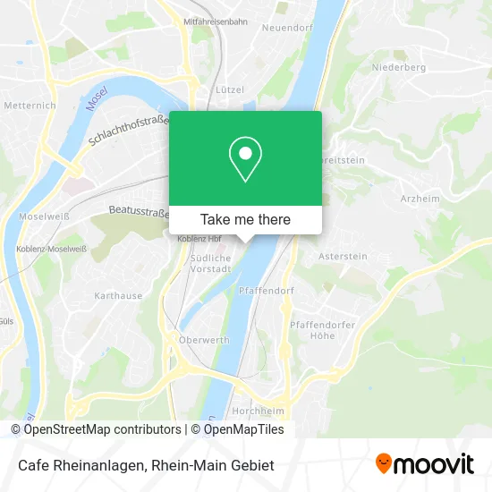 Карта Cafe Rheinanlagen