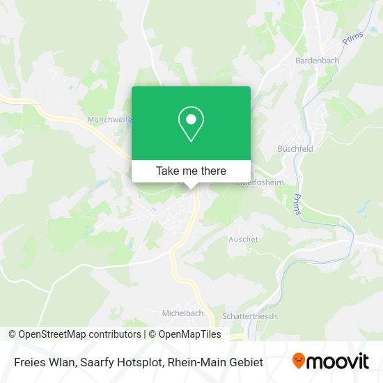 Карта Freies Wlan, Saarfy Hotsplot