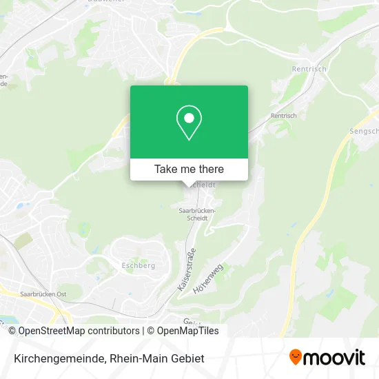 Карта Kirchengemeinde