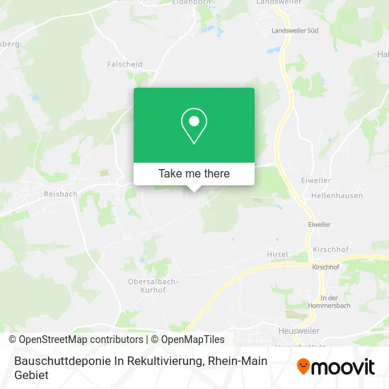 Карта Bauschuttdeponie In Rekultivierung