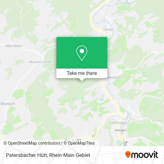 Карта Patersbacher Hütt