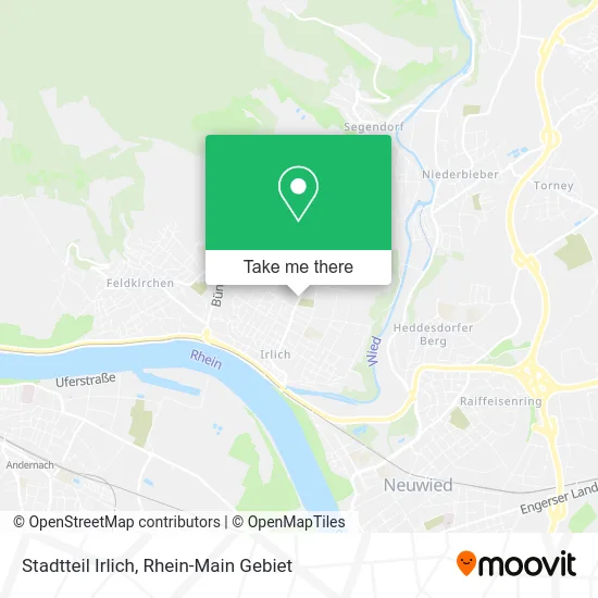 Карта Stadtteil Irlich