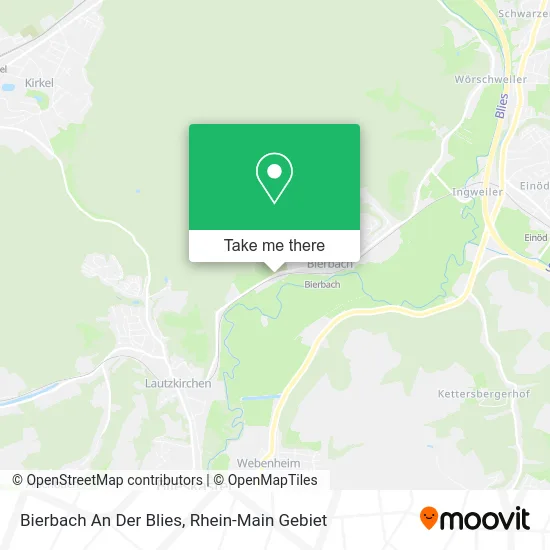 Карта Bierbach An Der Blies