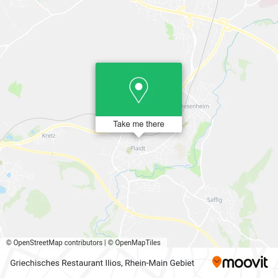 Карта Griechisches Restaurant Ilios