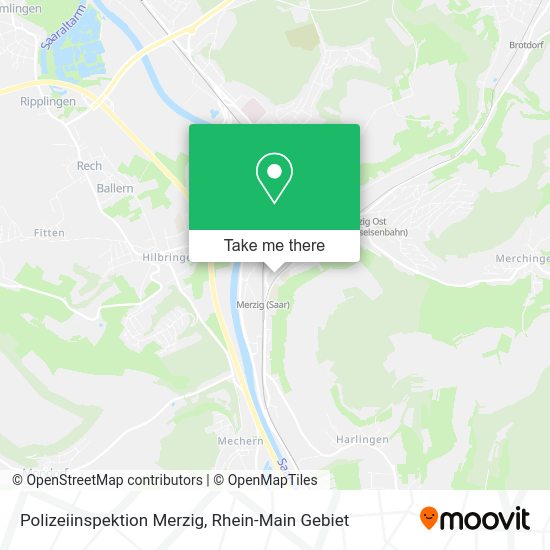 Карта Polizeiinspektion Merzig