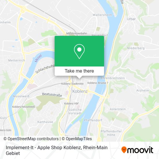 Карта Implement-It - Apple Shop Koblenz