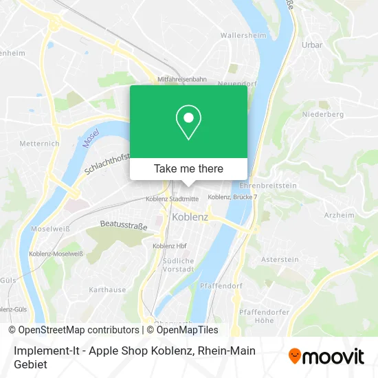 Карта Implement-It - Apple Shop Koblenz