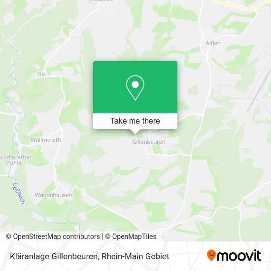 Карта Kläranlage Gillenbeuren