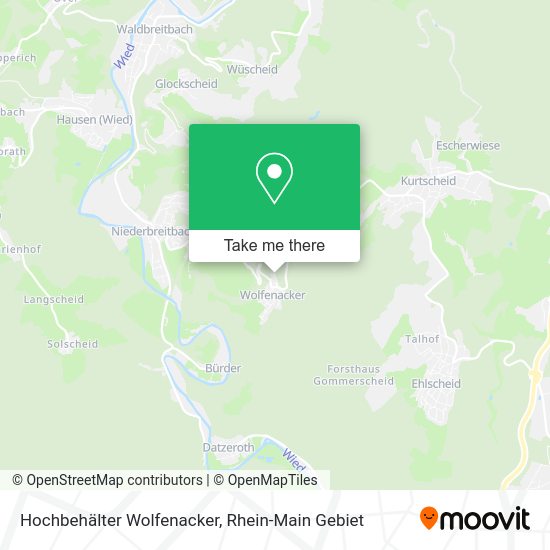 Hochbehälter Wolfenacker map