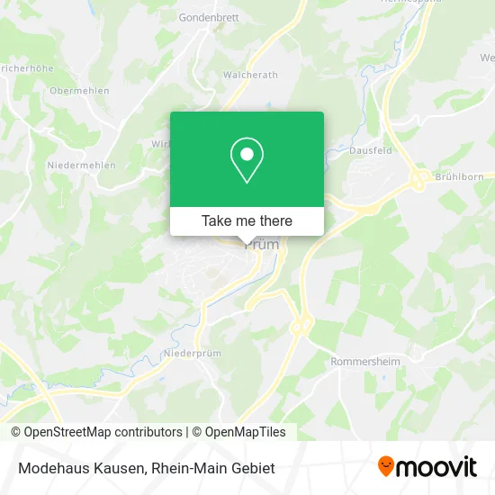 Modehaus Kausen map