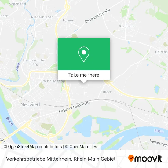 Карта Verkehrsbetriebe Mittelrhein