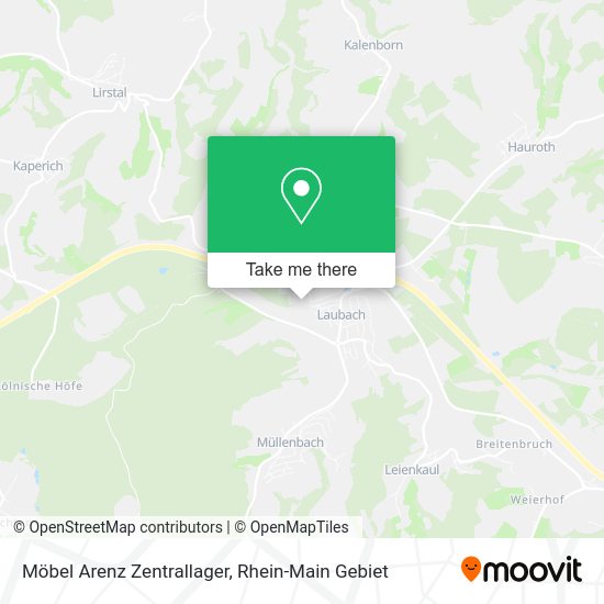 Карта Möbel Arenz Zentrallager