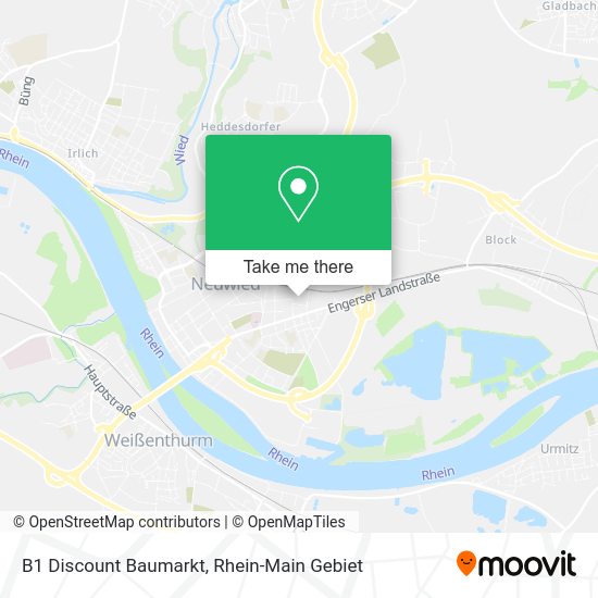 Карта B1 Discount Baumarkt