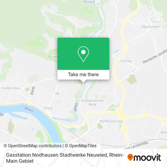 Карта Gasstation Nodhausen Stadtwerke Neuwied