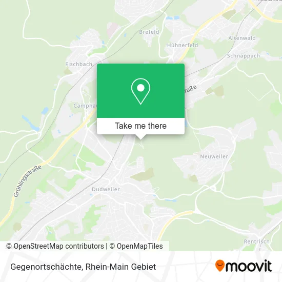 Карта Gegenortschächte