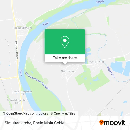 Карта Simultankirche