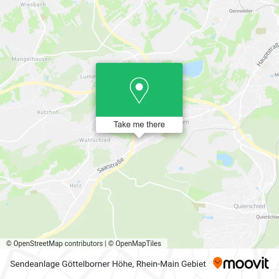 Карта Sendeanlage Göttelborner Höhe
