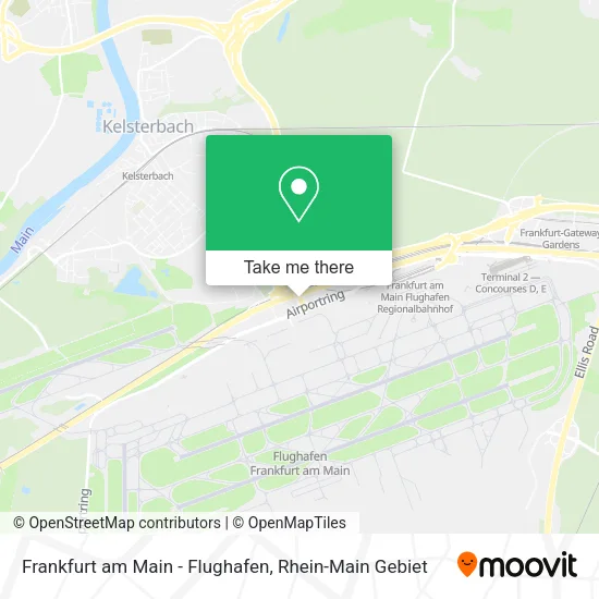 Карта Frankfurt am Main - Flughafen