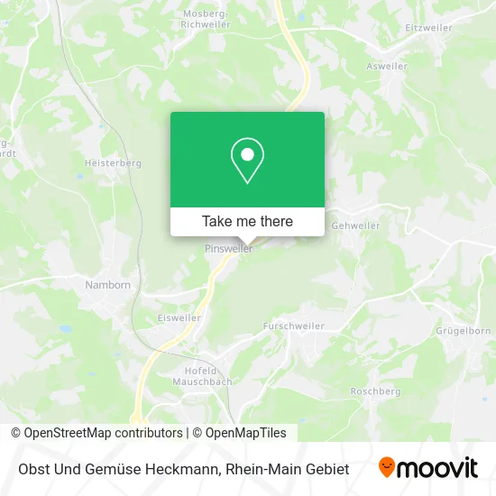 Карта Obst Und Gemüse Heckmann