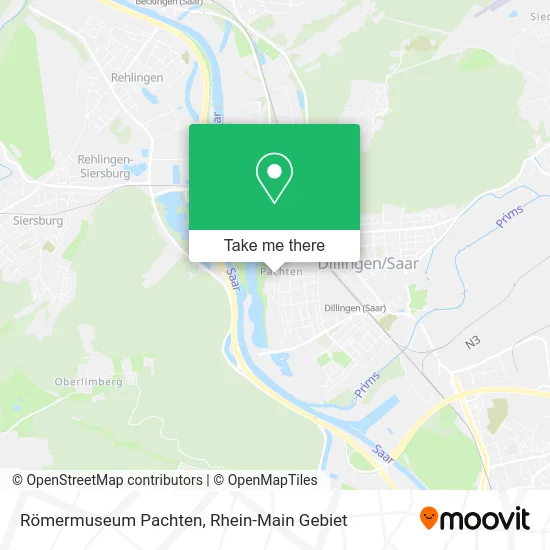 Römermuseum Pachten map