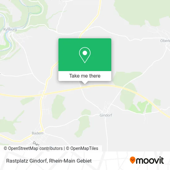 Карта Rastplatz Gindorf