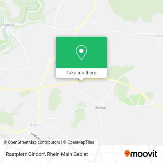 Карта Rastplatz Gindorf