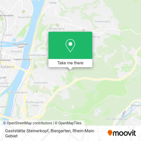 Карта Gaststätte Steinerkopf, Biergarten