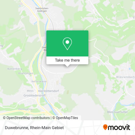 Карта Duwebrunne