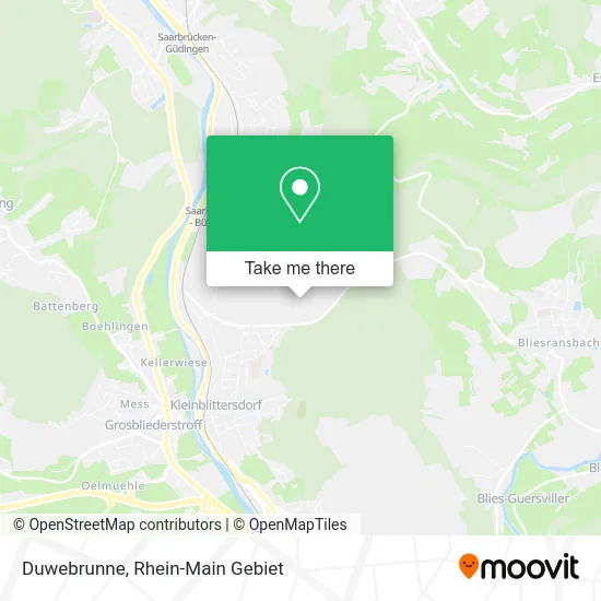 Карта Duwebrunne