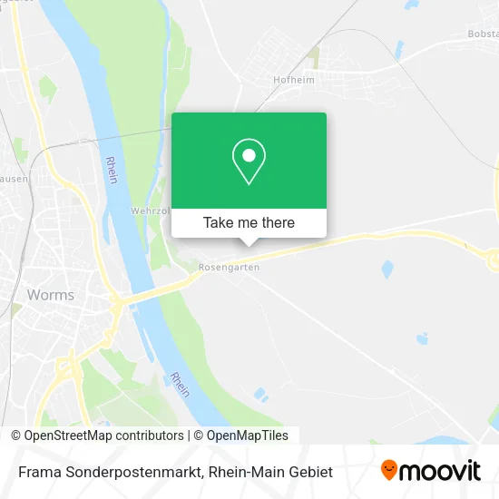 Карта Frama Sonderpostenmarkt