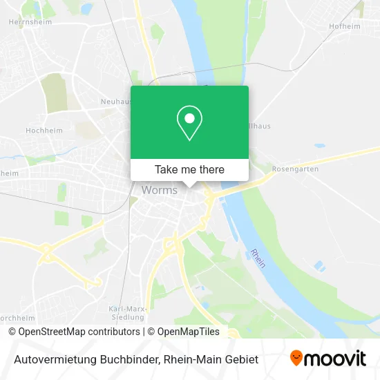 Карта Autovermietung Buchbinder