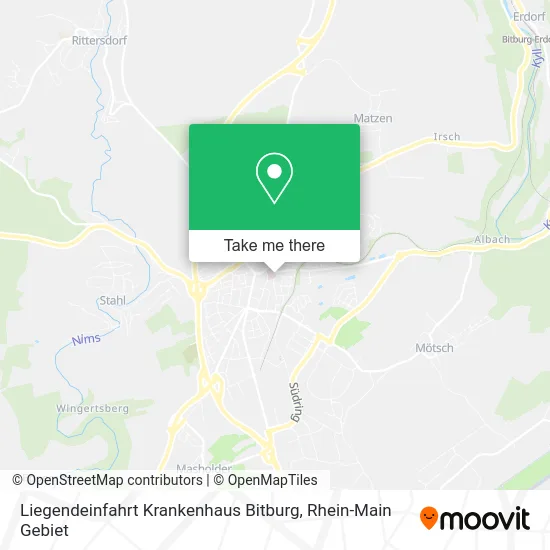 Карта Liegendeinfahrt Krankenhaus Bitburg