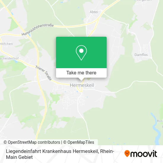 Карта Liegendeinfahrt Krankenhaus Hermeskeil