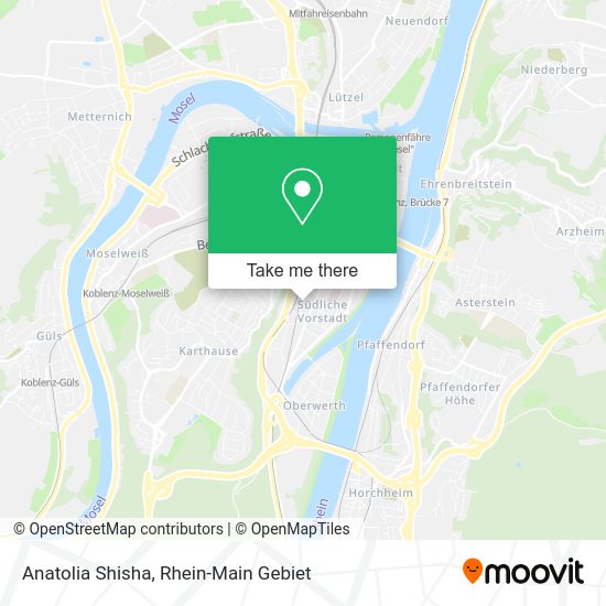 Карта Anatolia Shisha