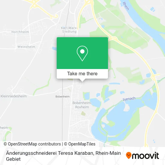 Карта Änderungsschneiderei Teresa Karaban