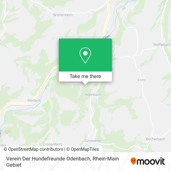 Карта Verein Der Hundefreunde Odenbach