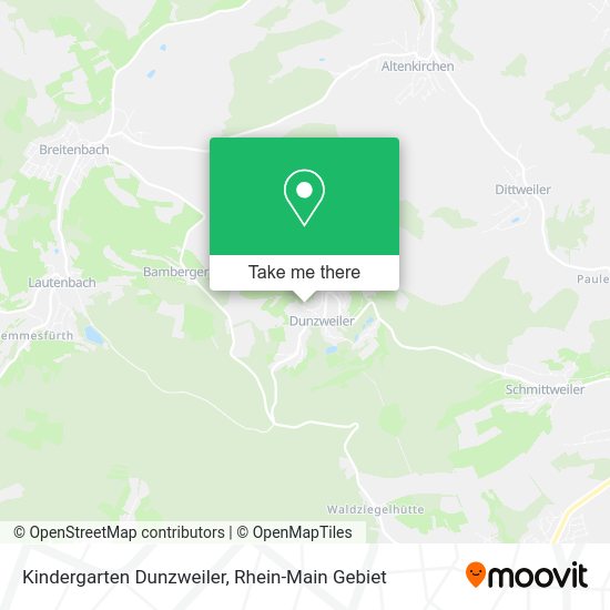 Карта Kindergarten Dunzweiler